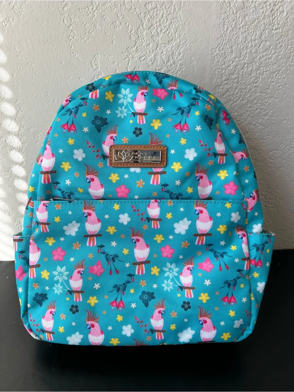 Lily Bloom Parrots in Paradise Eden Backpack - Turquoise